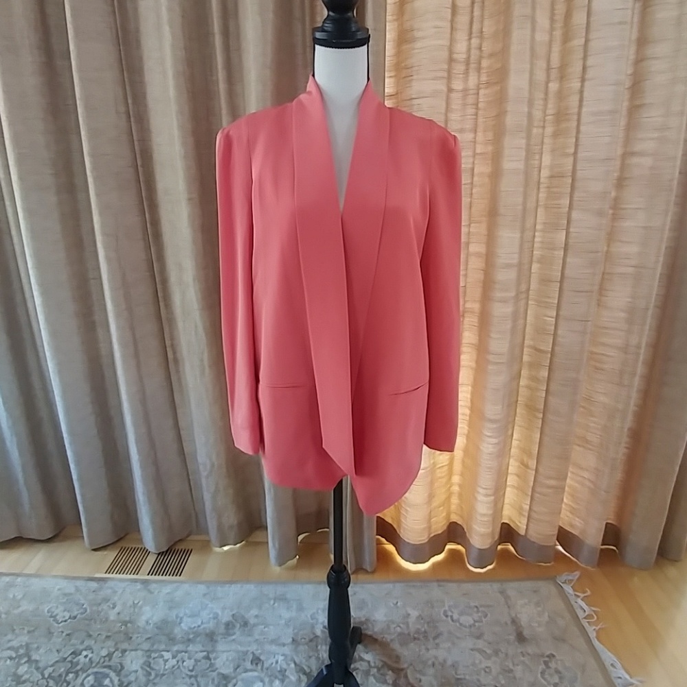 Rebecca Minkoff Silk Coral Blazer